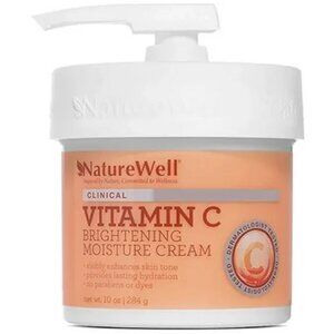 NatureWell Vitamin C Brightening Moisture Cream 10 oz. with Pump Sealed